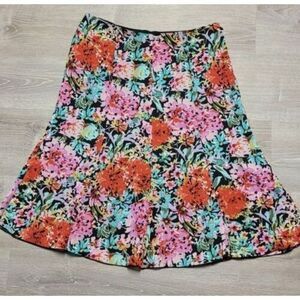 Judith Hart‎ Women's Floral Print A-Line Skirt 14P